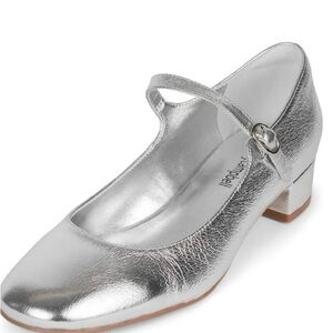 Women's Silver Mary Jane Shoes